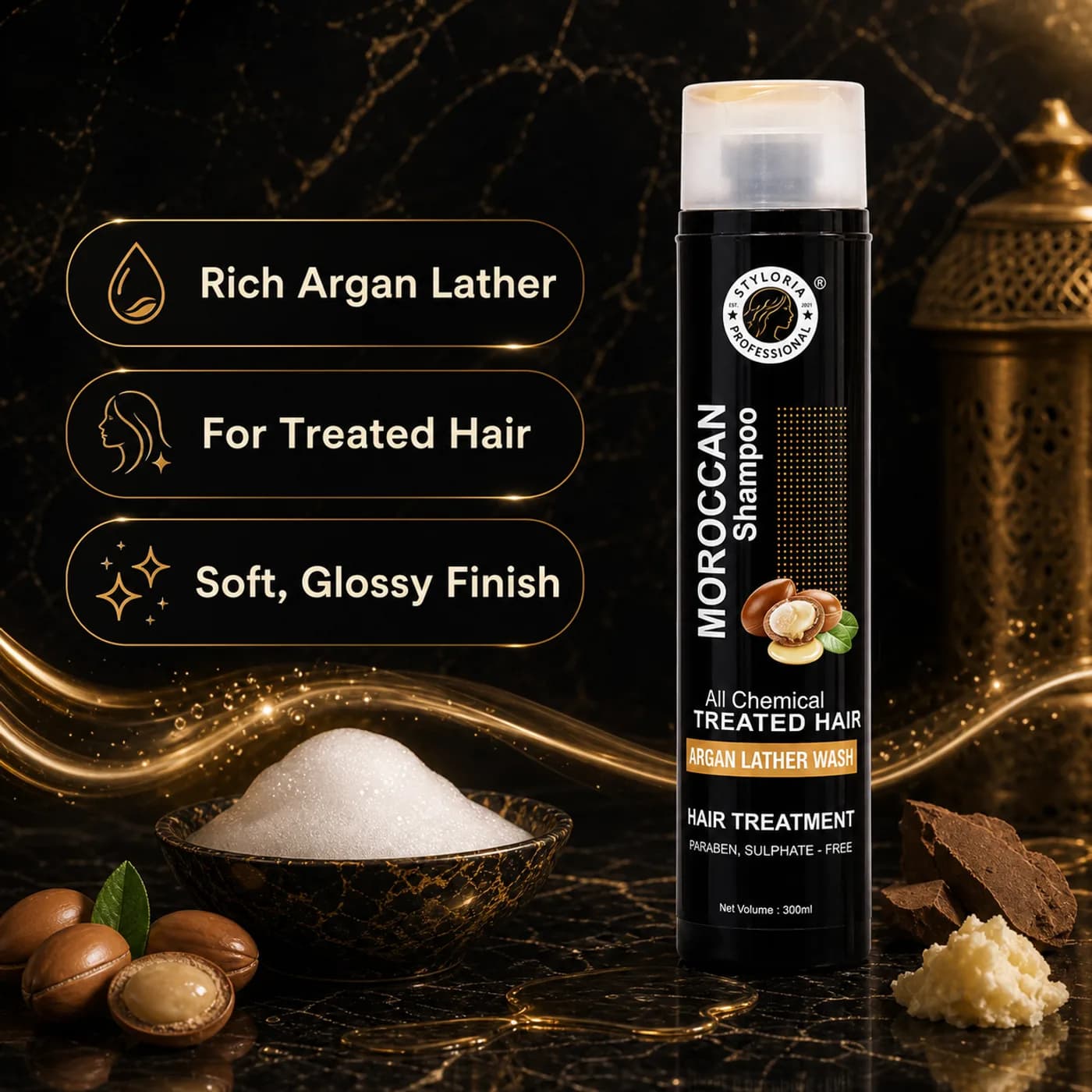 Styloria Professional Moroccan Shampoo 300 ml, image 2