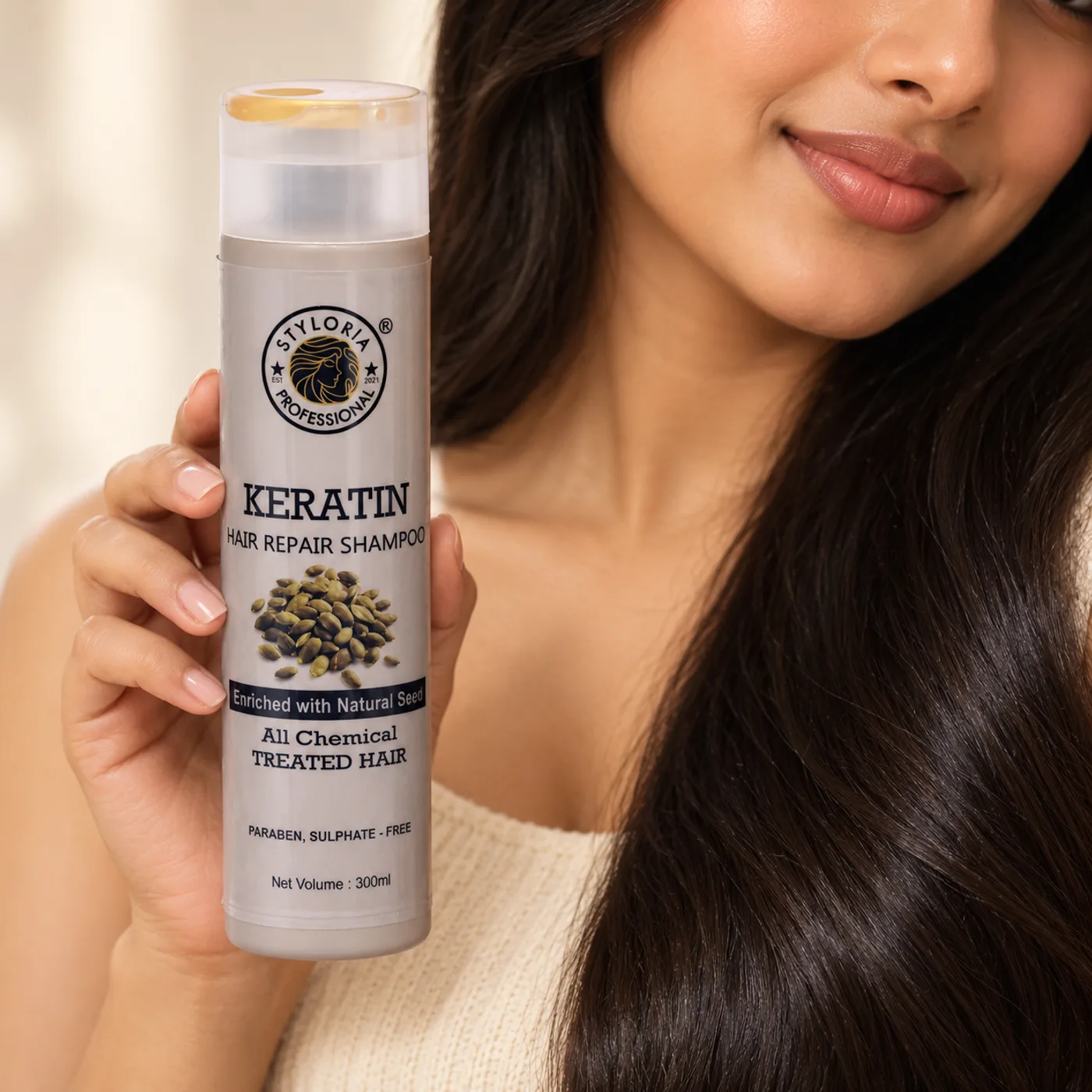 Styloria Professional Keratin Hair Repair Shampoo 300 ml, image 3