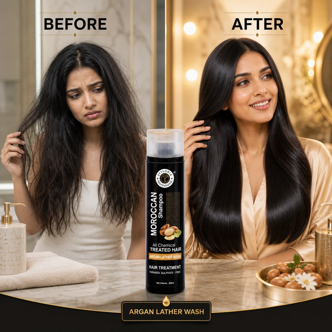 Styloria Professional Moroccan Shampoo 300 ml, image 4