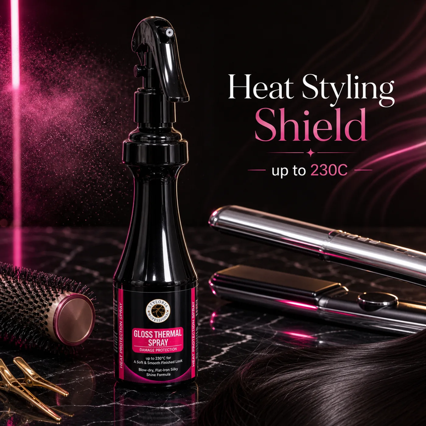 Styloria Professional Gloss Thermal Spray Heat protector, image 3
