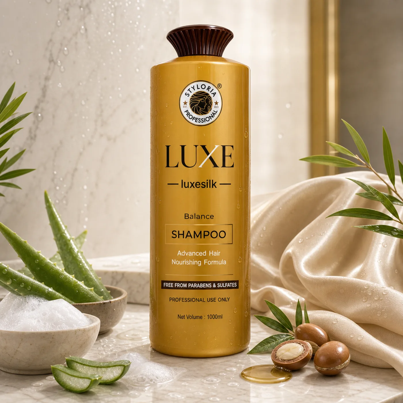 Styloria Professional Luxe Luxesilk Balance Shampoo 1000 ml, image 4