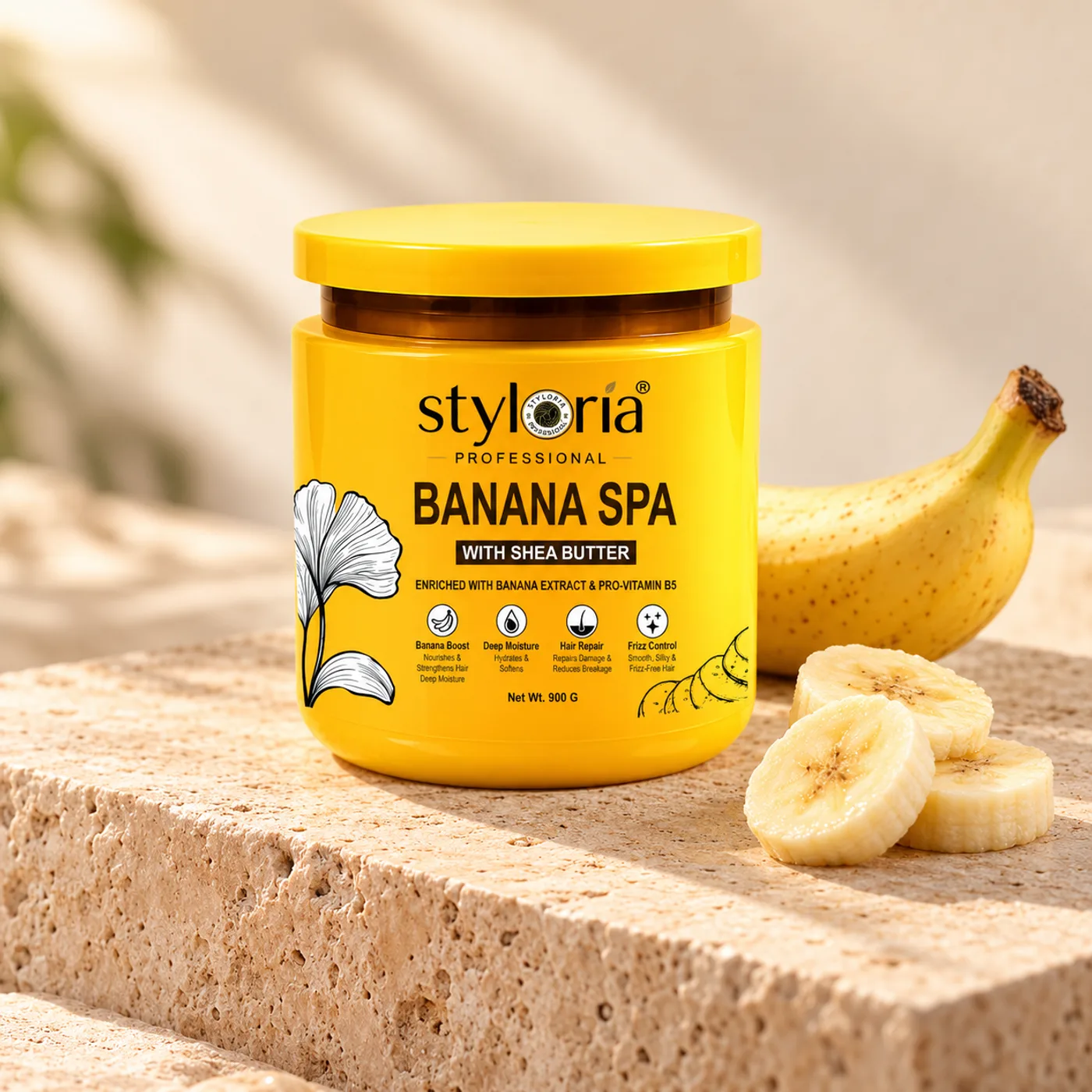 Styloria Professional Banana Hair Spa with Shea Butter 900 g