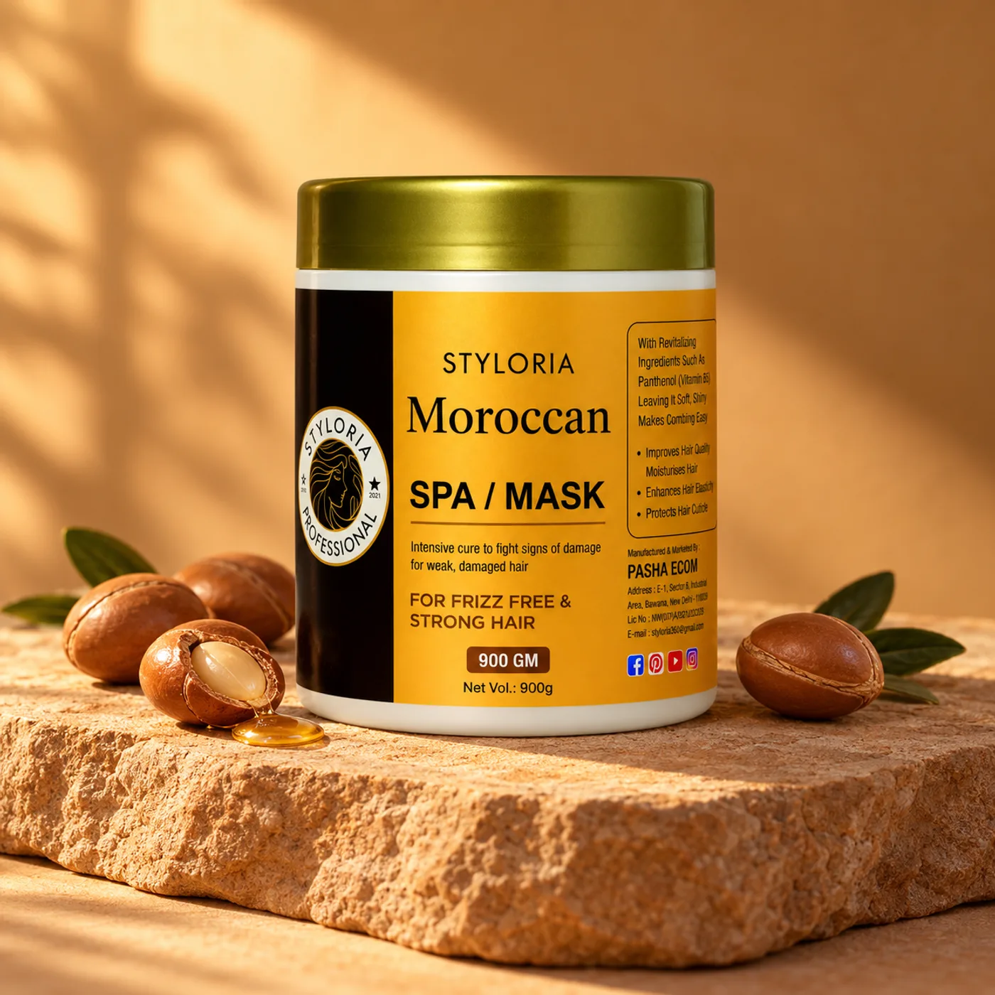 Styloria Professional Moroccan Hair Spa Mask 900 g