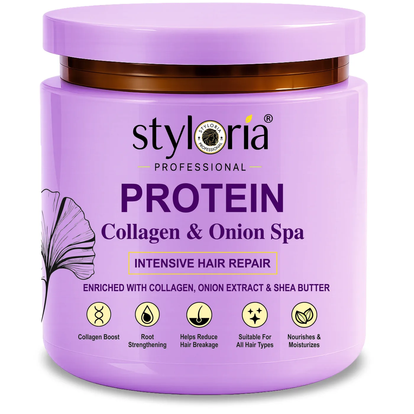 Styloria Professional Protein Collagen & Onion Hair Spa 900 g, image 2