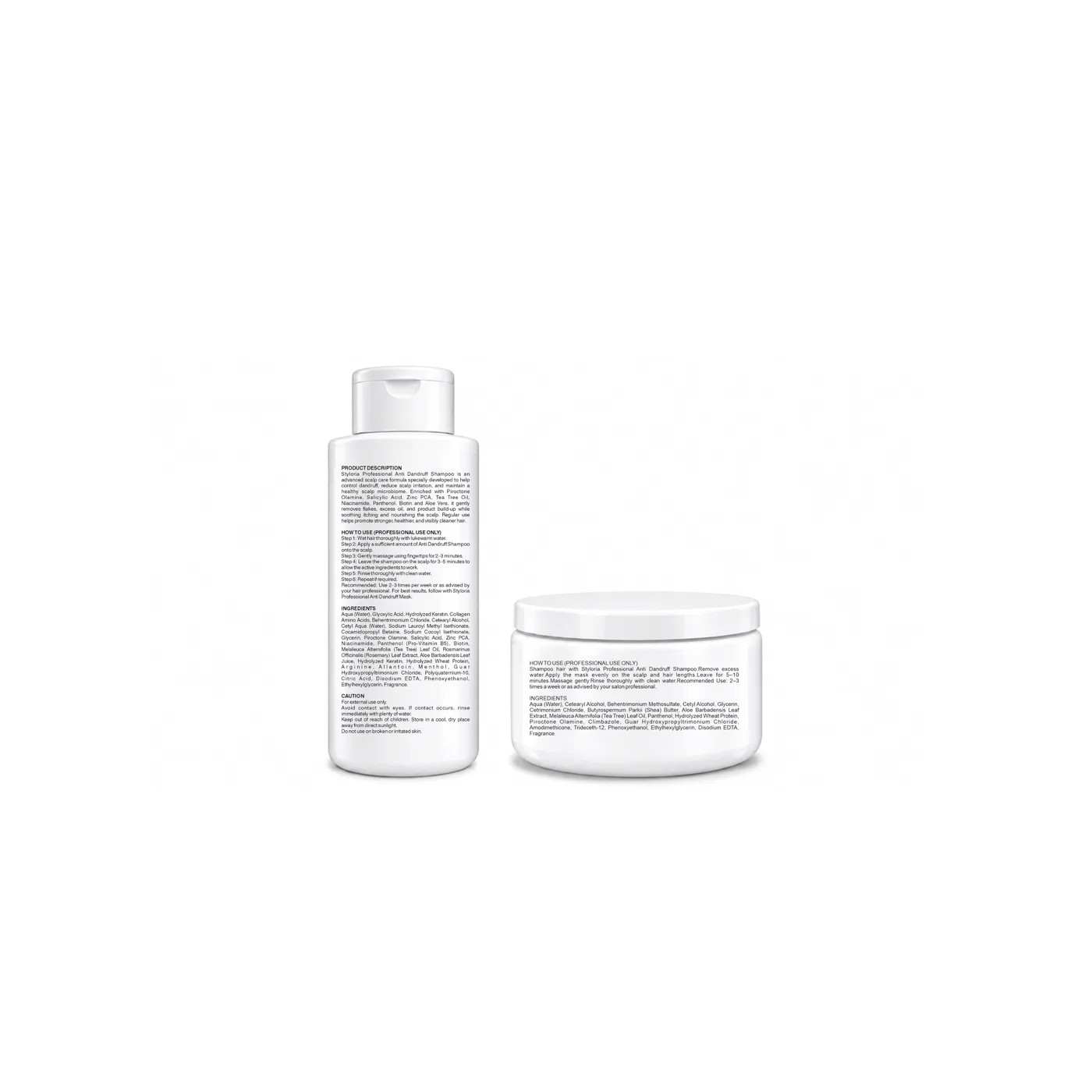 Styloria Professional Anti Dandruff Treatment Kit Ampoule + shampoo + mask, image 4