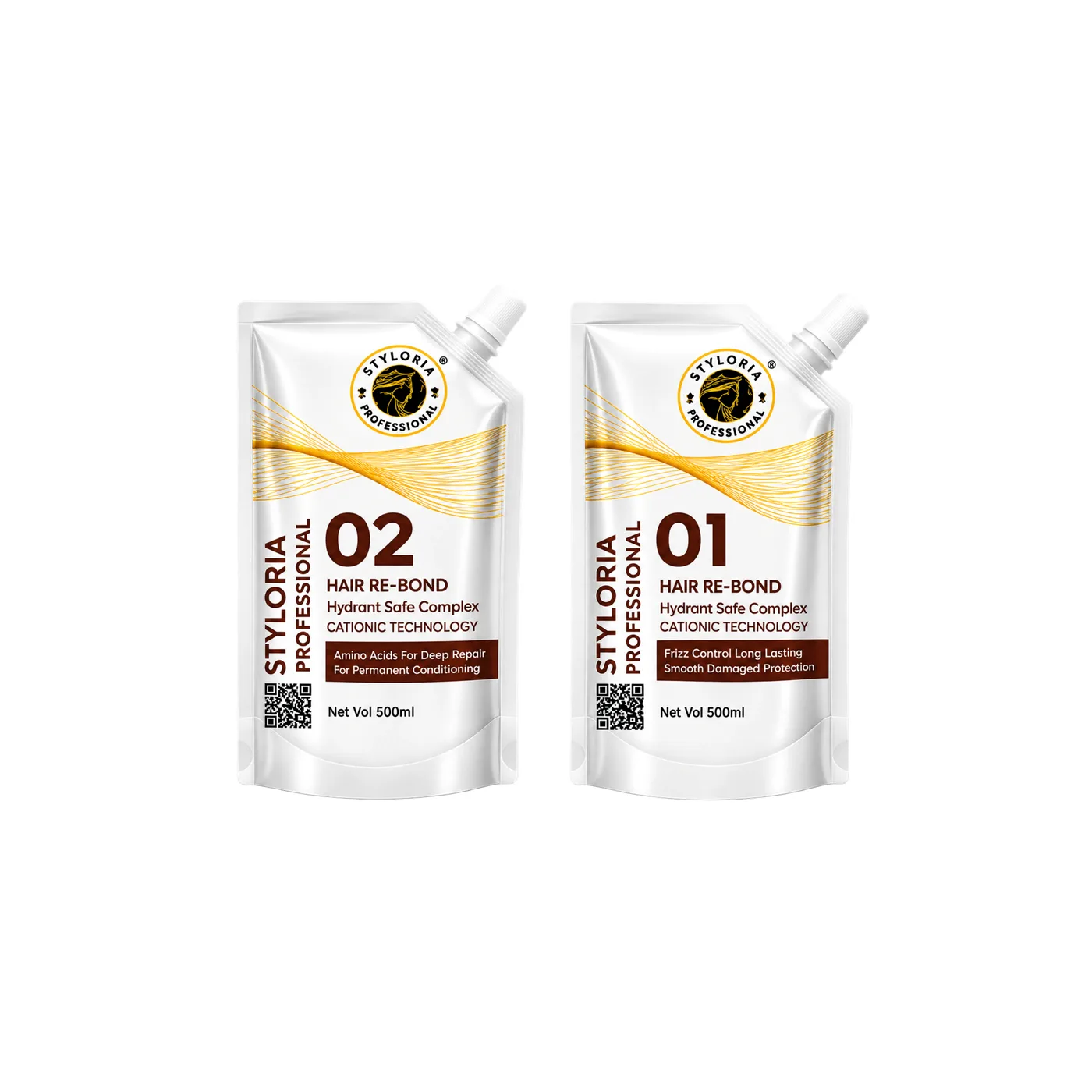Styloria Professional Hair Re-Bond & Repair Complex 2 × 500 ml, image 2