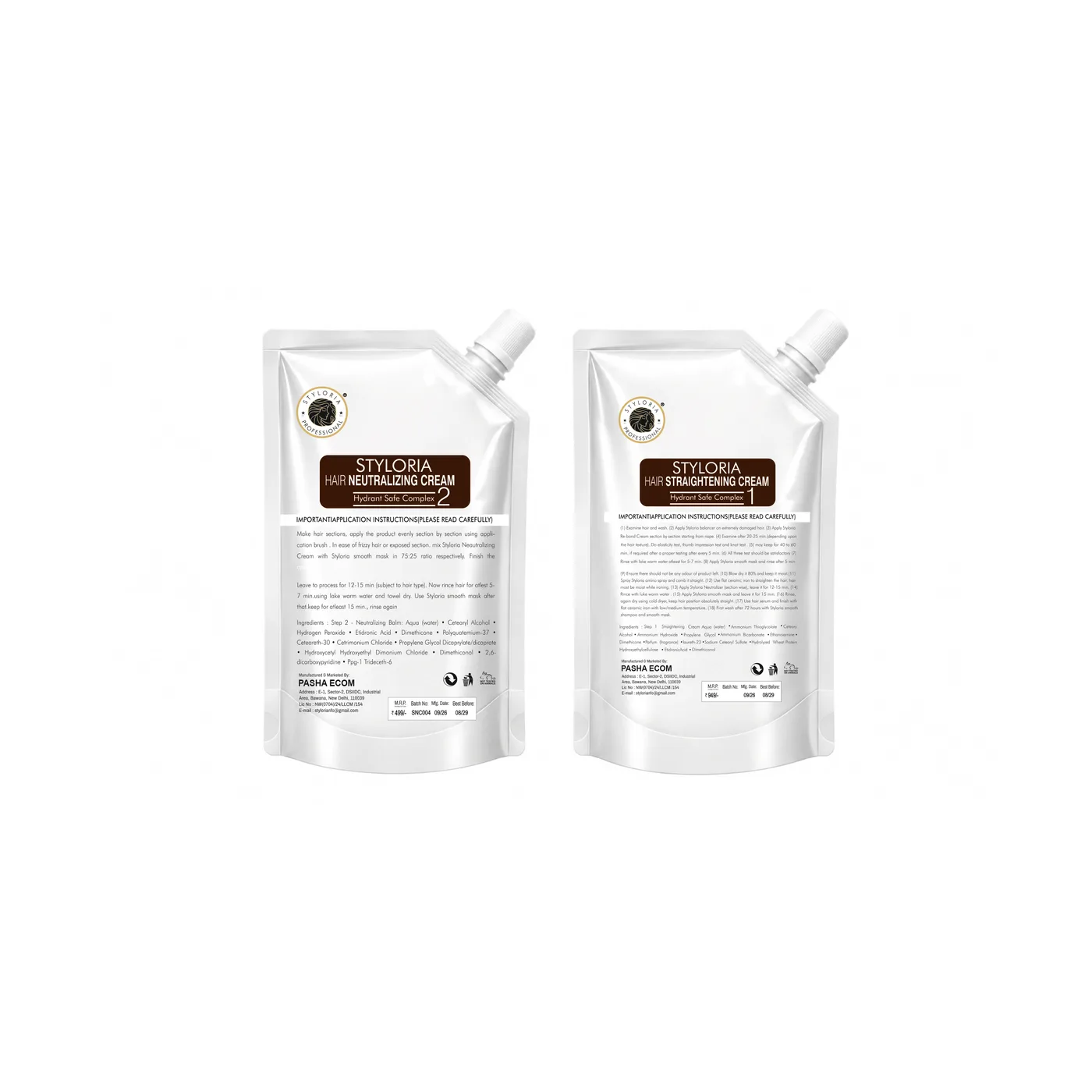 Styloria Professional Hair Re-Bond & Repair Complex 2 × 500 ml, image 4