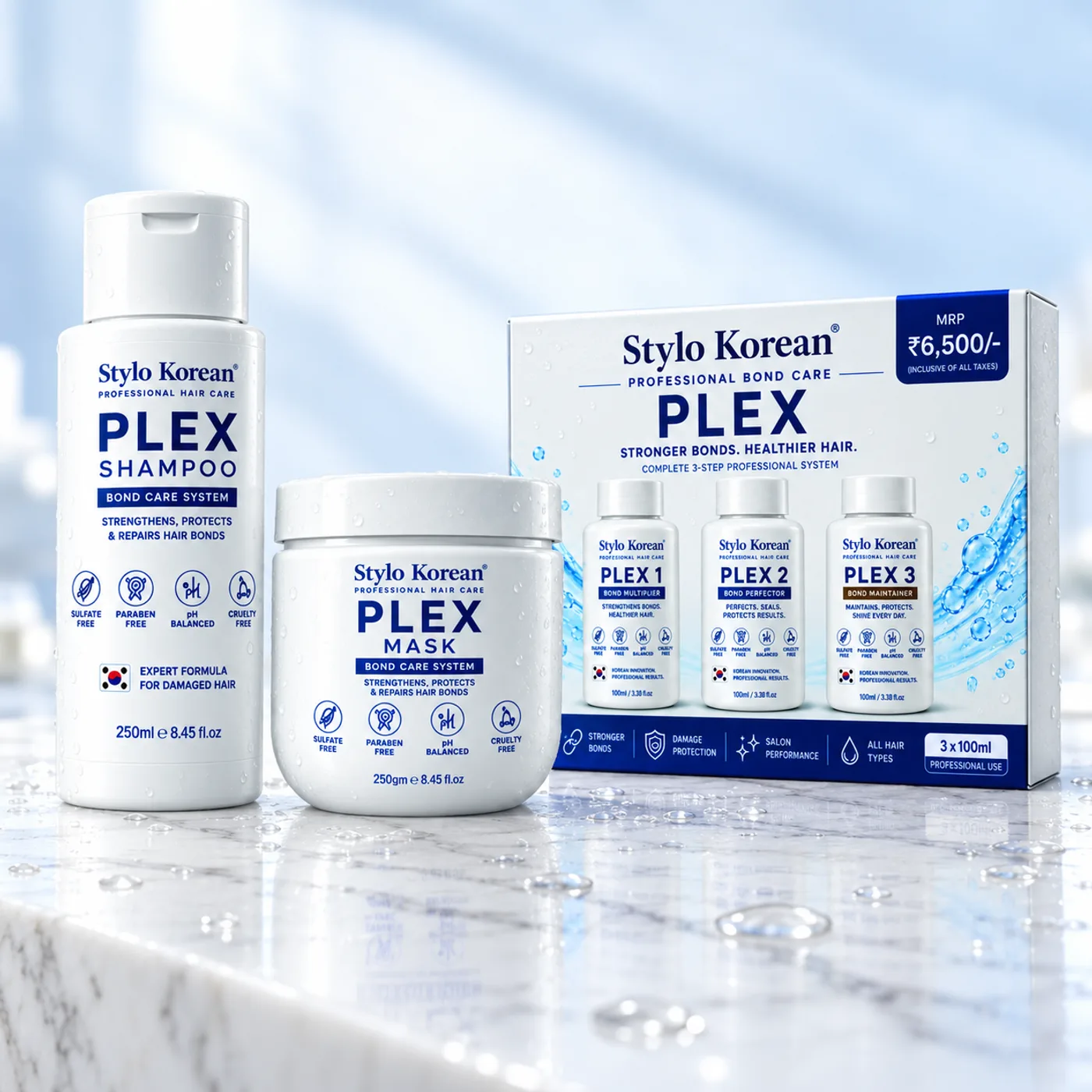 Styloria Professional Stylo Korean PLEX Bond Care System Shampoo + mask